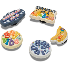 Crocs Irreverent Pride 5 Pack Jibbitz™ charms Women|Men|Jibbitz™ Charms