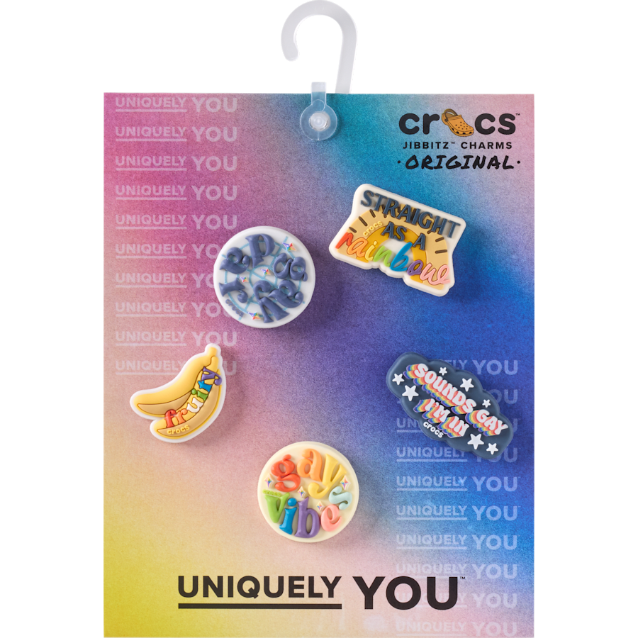 Crocs Irreverent Pride 5 Pack Jibbitz™ charms Women|Men|Jibbitz™ Charms