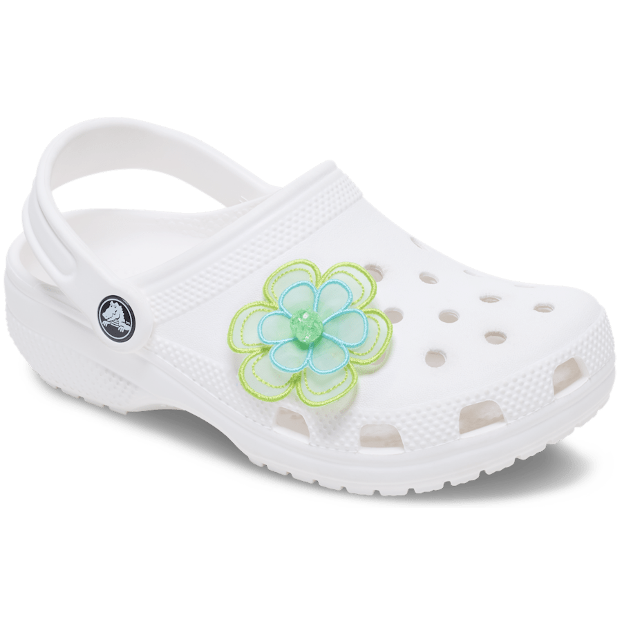 Crocs Green Mesh Flower Jibbitz™ charms Women|Men