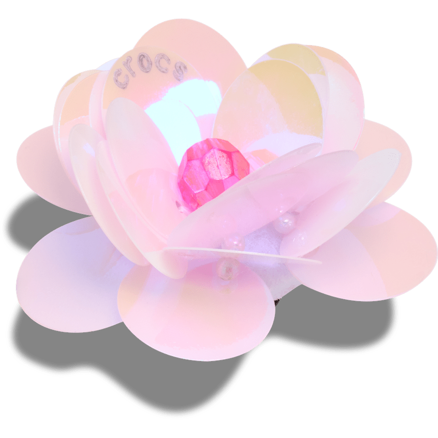 Crocs Sequin Pink Flower Jibbitz™ charms Women|Men