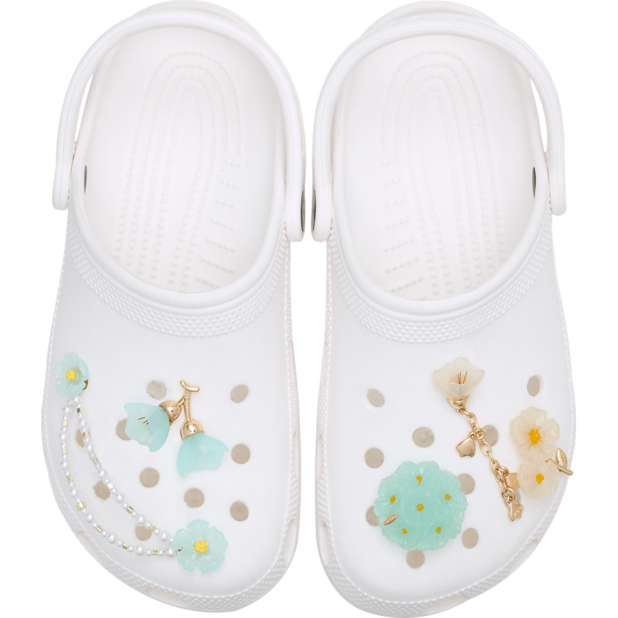 Crocs Blue Dainty Floral 5 Pack Jibbitz™ charms Women|Men|Jibbitz™ Charms
