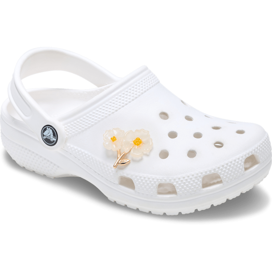 Crocs White Floral Blossom Jibbitz™ charms Women|Men