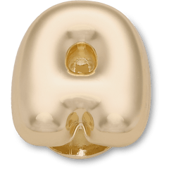 Crocs Gold Bubble Letter A Jibbitz™ charms Women|Men|Jibbitz™ Charms