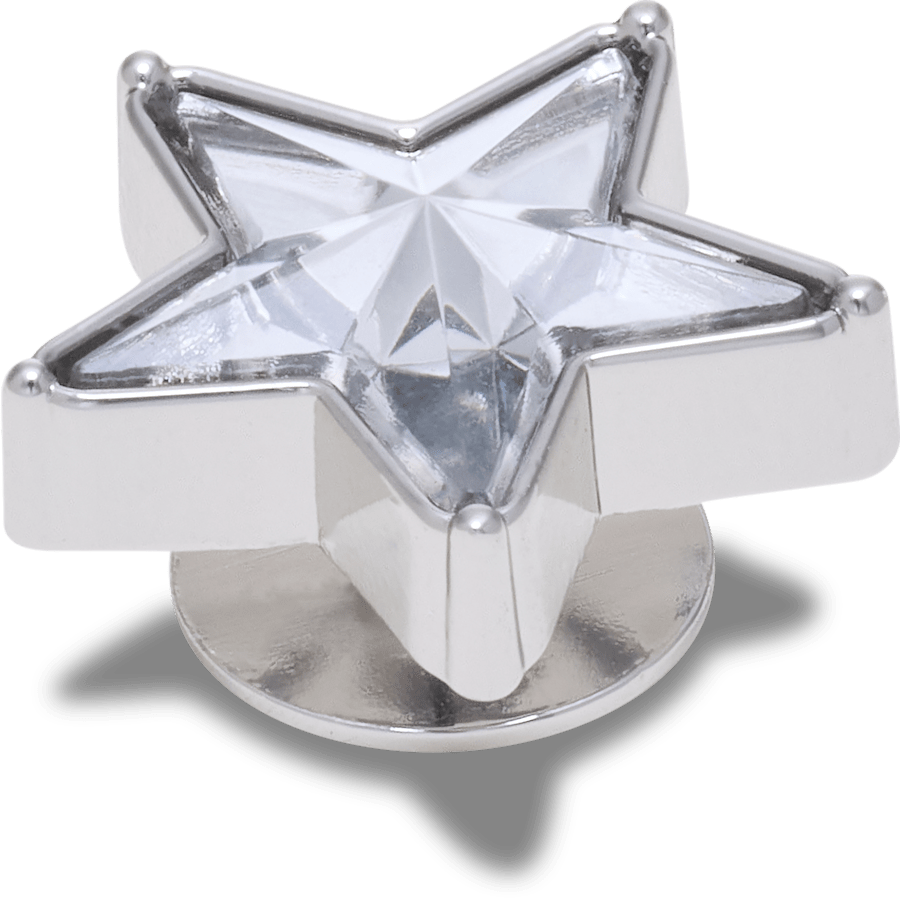 Crocs Silver Gem Sparkle Star Jibbitz™ charms Women|Men
