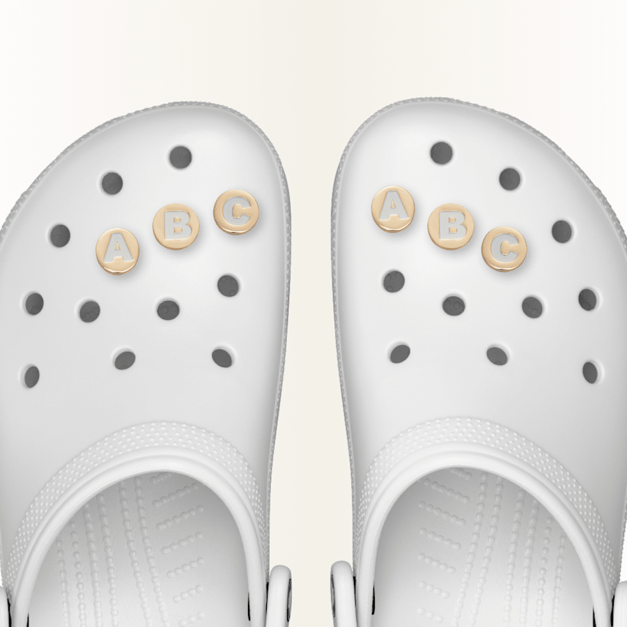 Crocs Gold Letter A-Z Jibbitz Shoe Charm Women|Men|Jibbitz™ Charms