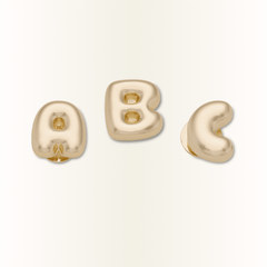 Crocs Gold Bubble Letter A-Z Jibbitz™ charms Women|Men|Jibbitz™ Charms