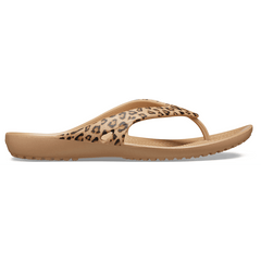 Crocs Women's Kadee II Leopard Flip Women