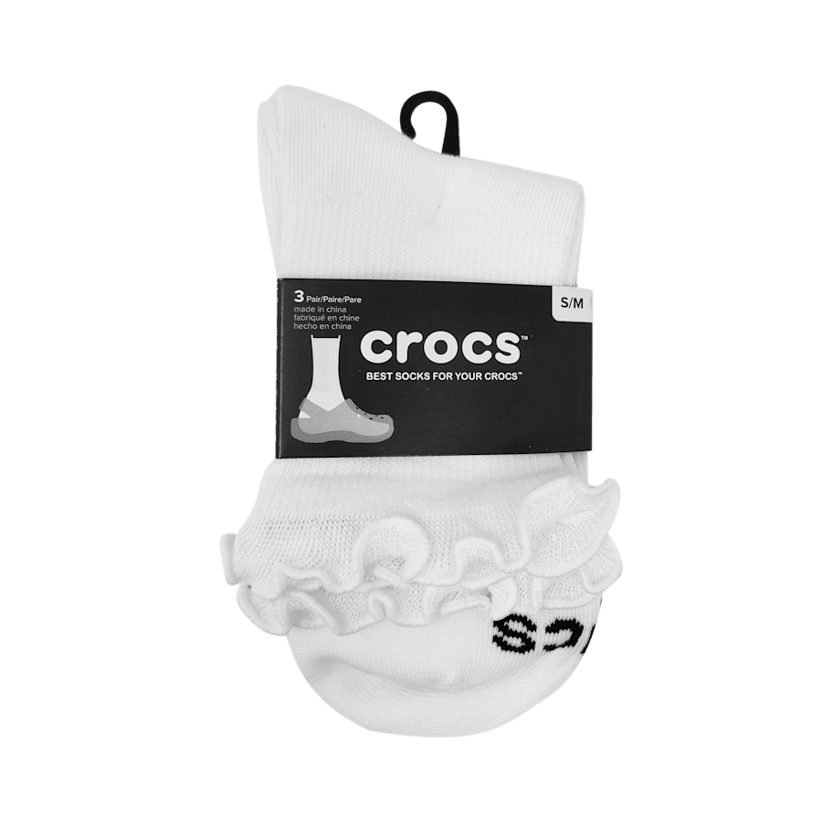 Crocs CrocsSocks Ruffle Ankle 3 PK Women|Kids