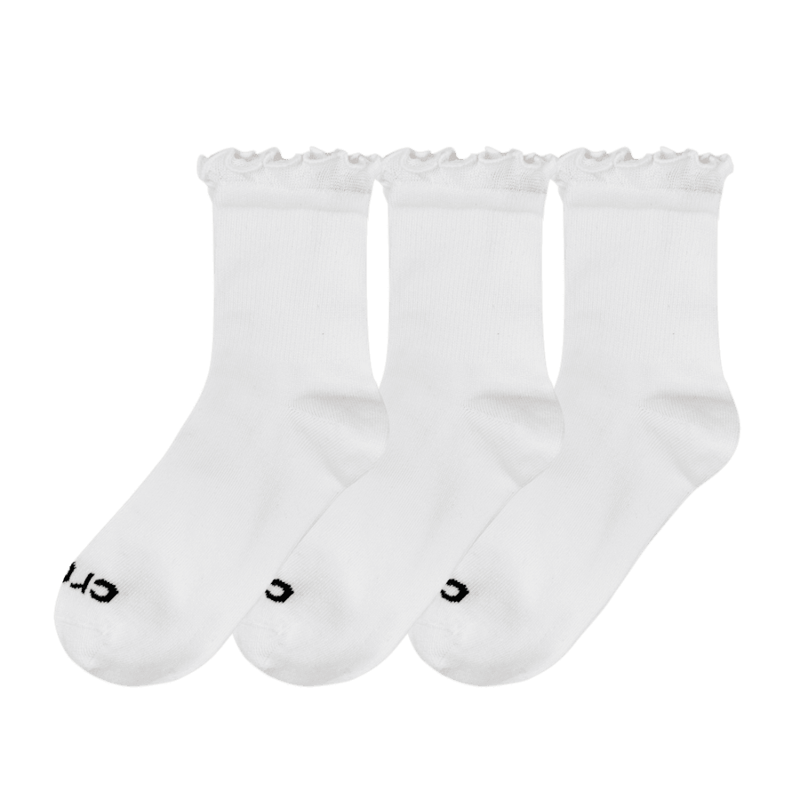 Crocs CrocsSocks Ruffle Ankle 3 PK Women|Kids