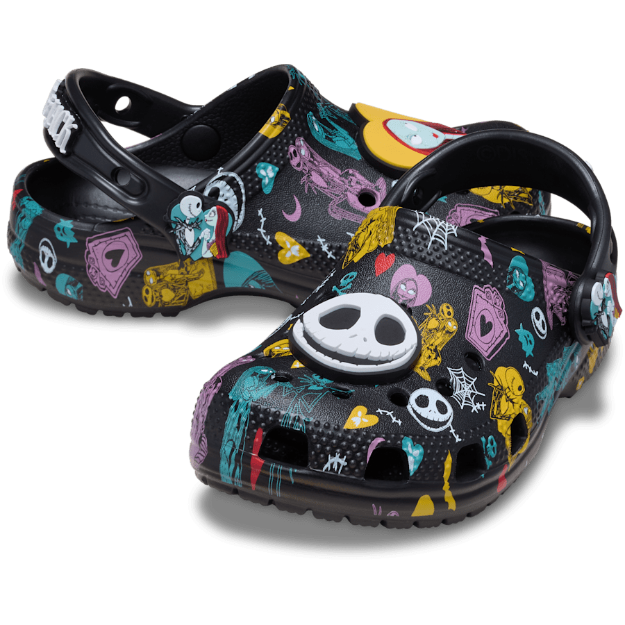 Crocs Toddlers’ Disney Tim Burton's The Nightmare Before Christmas Jack and Sally Classic Clog Kids