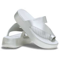 Crocs Getaway Metallic Platform Toe Loop Women