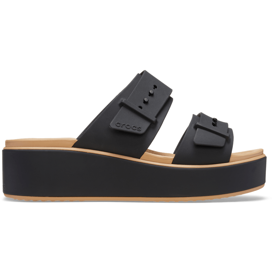 Crocs Brooklyn Buckle Matte Wrap Low Wedge Women
