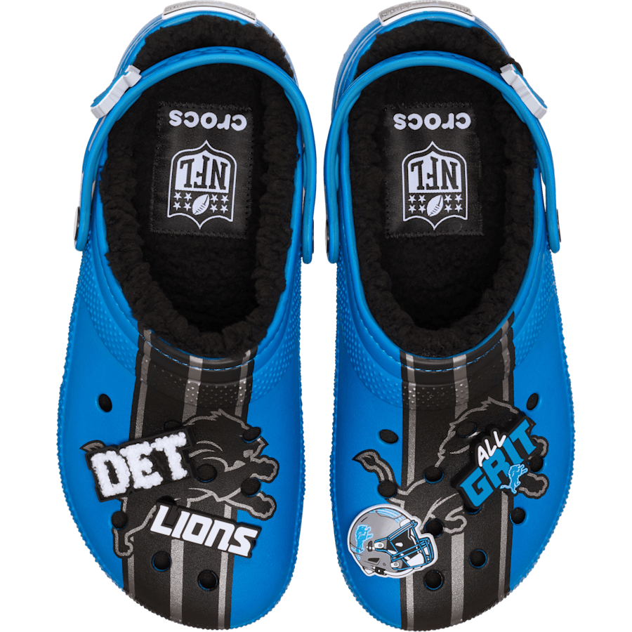 Crocs NFL Detroit Lions Classic Lined Clog Women|Men