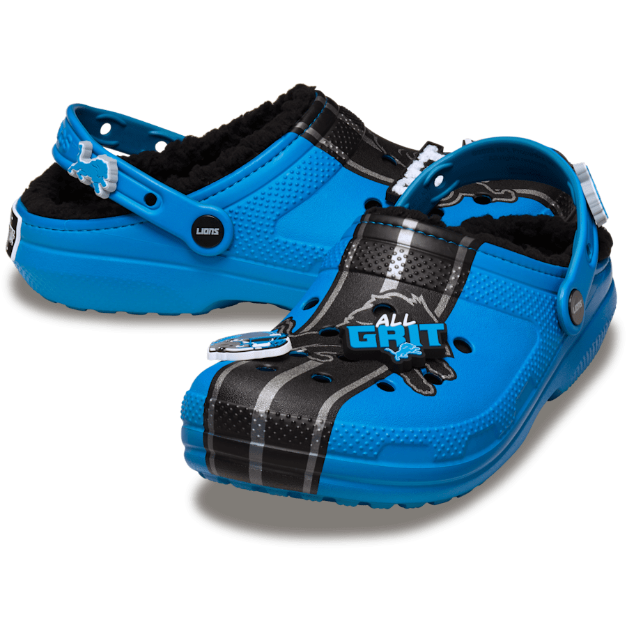Crocs NFL Detroit Lions Classic Lined Clog Women|Men