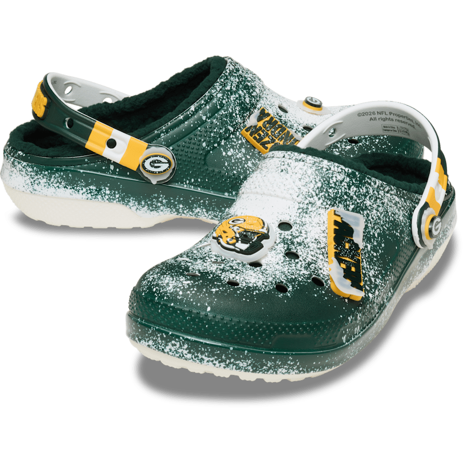 Crocs NFL Green Bay Packers Classic Lined Clog Women|Men