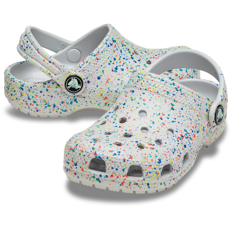 Crocs Kids' Classic Glow Paint Splatter Clog Kids