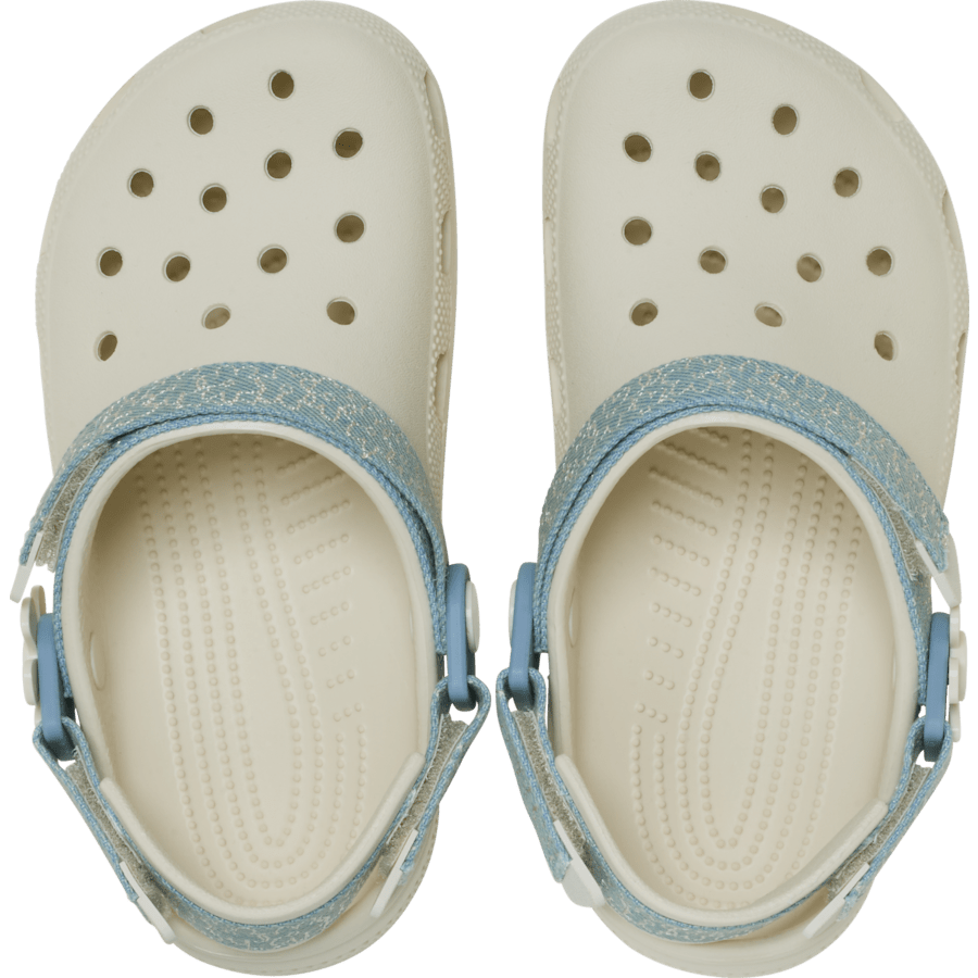 Crocs Kids’ Classic Denim Flower Adjustable Backstrap Clog Kids