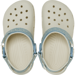 Crocs Kids’ Classic Denim Flower Adjustable Backstrap Clog Kids