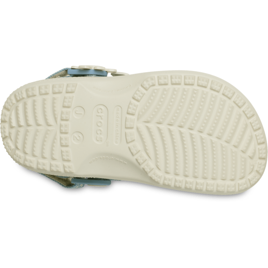 Crocs Kids’ Classic Denim Flower Adjustable Backstrap Clog Kids
