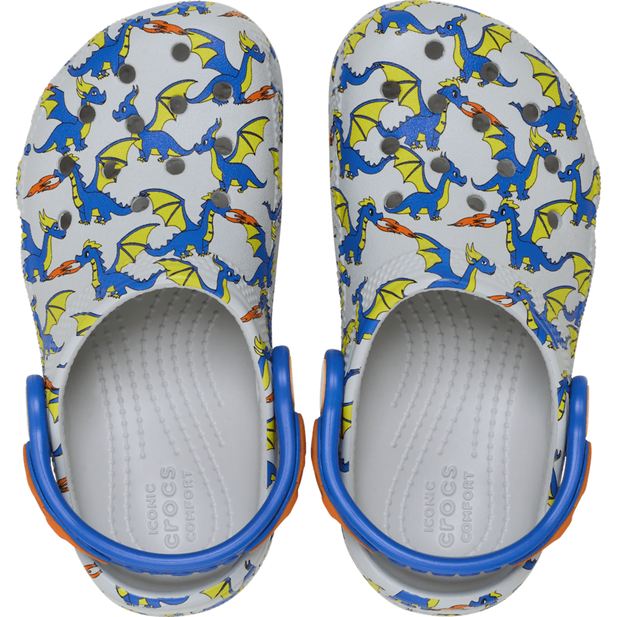 Crocs Toddler Classic Dragon Graphic Clog Kids