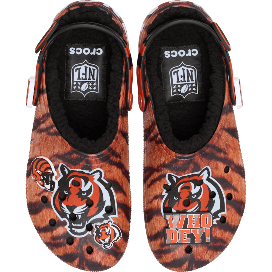 Crocs NFL Cincinnati Bengals Classic Lined Clog Women|Men