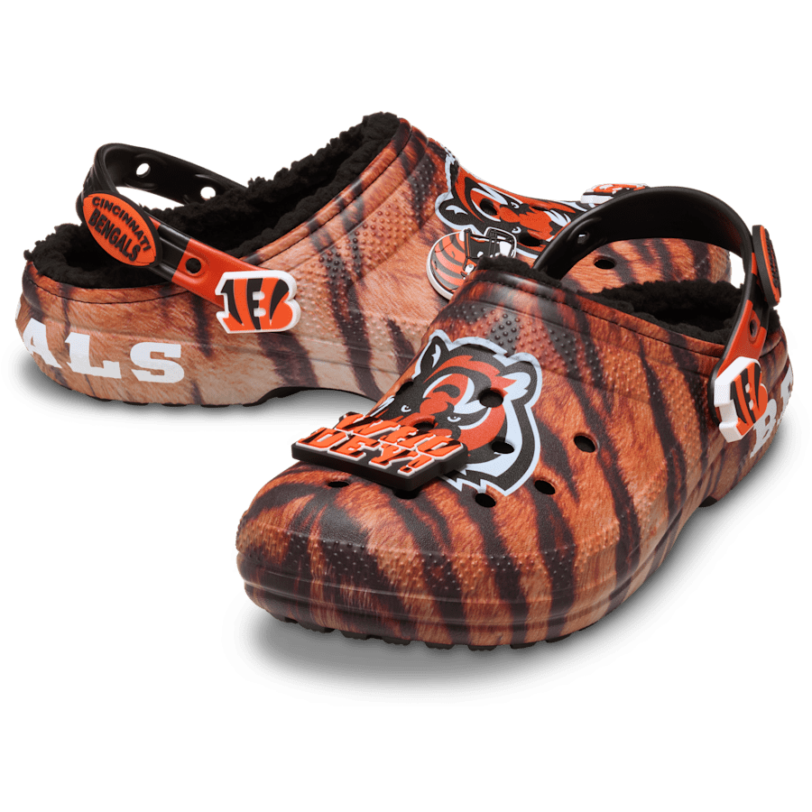 Crocs NFL Cincinnati Bengals Classic Lined Clog Women|Men