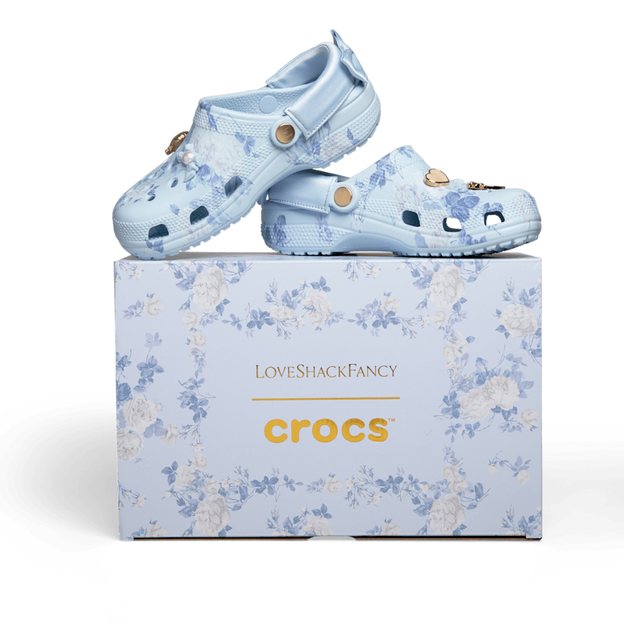 Crocs LoveShackFancy Blue Classic Clog Women