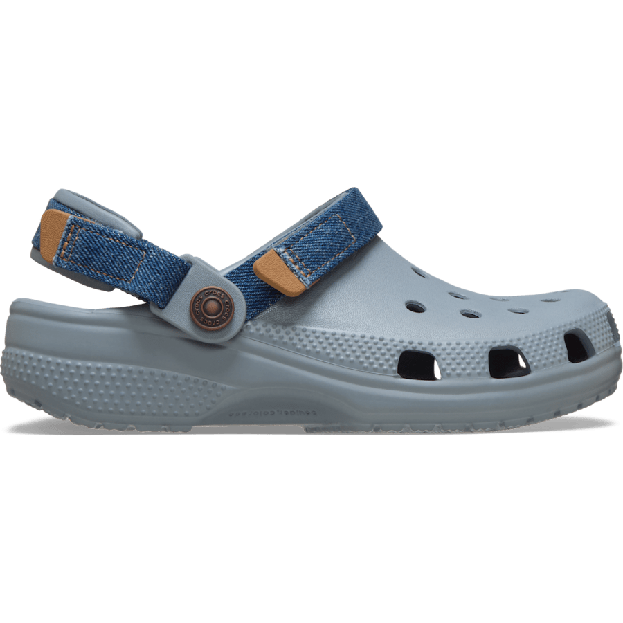 Crocs Kids' Classic Denim Adjustable Backstrap Clog Kids
