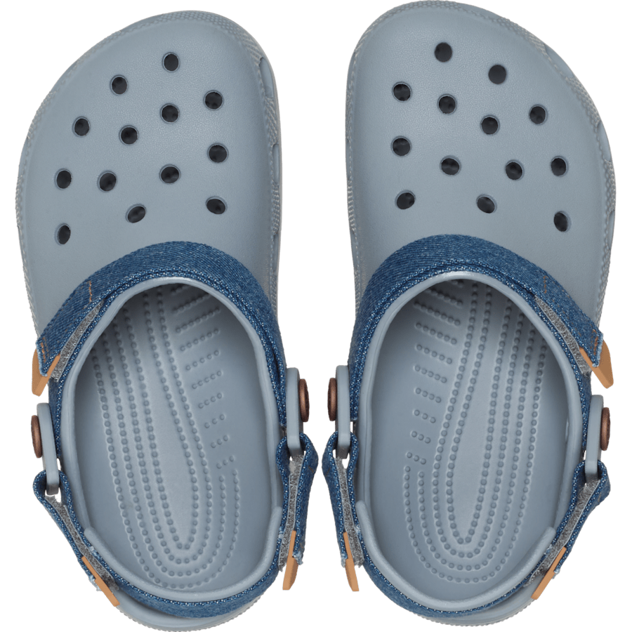 Crocs Kids' Classic Denim Adjustable Backstrap Clog Kids