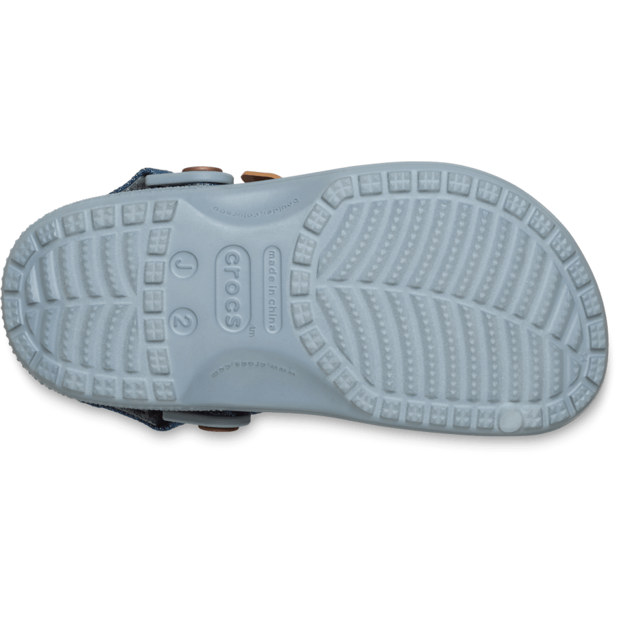 Crocs Kids' Classic Denim Adjustable Backstrap Clog Kids