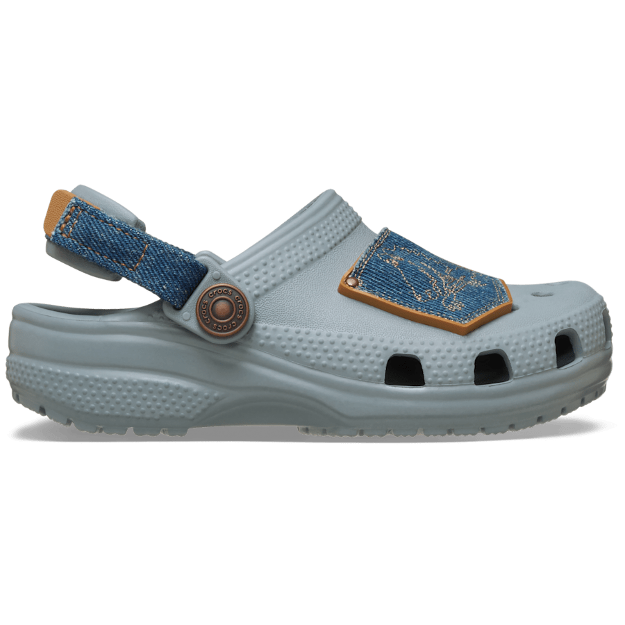 Crocs Toddler Classic Denim Adjustable Backstrap Clog Kids