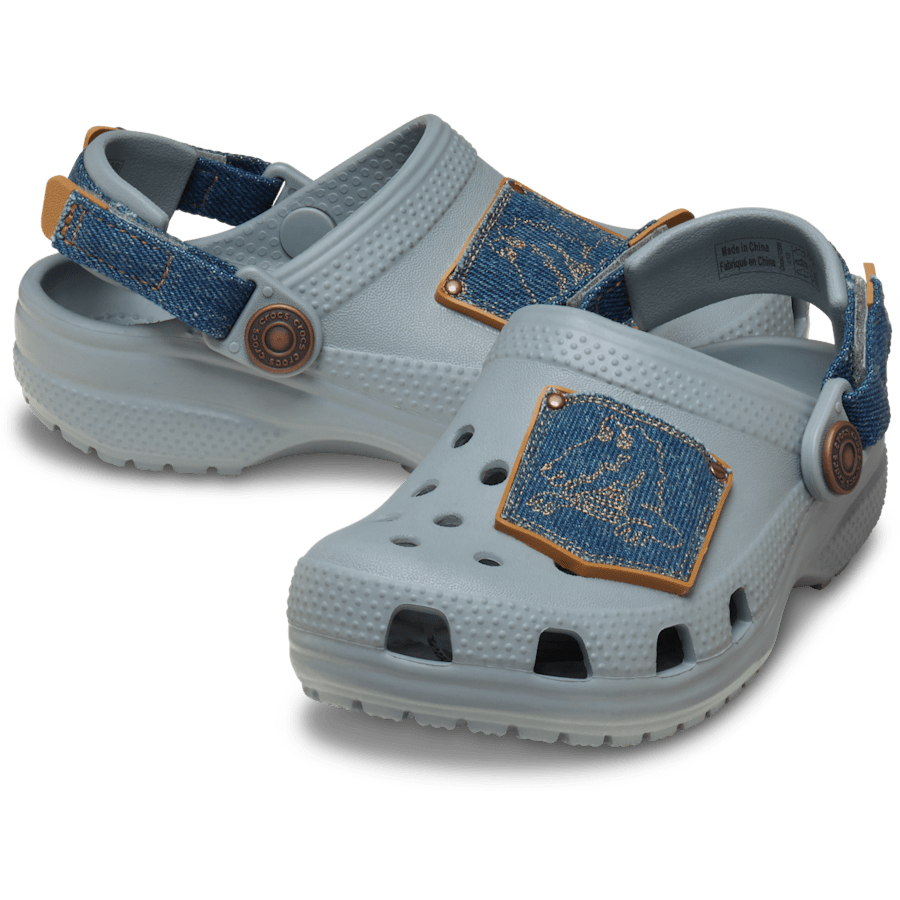 Crocs Toddler Classic Denim Adjustable Backstrap Clog Kids