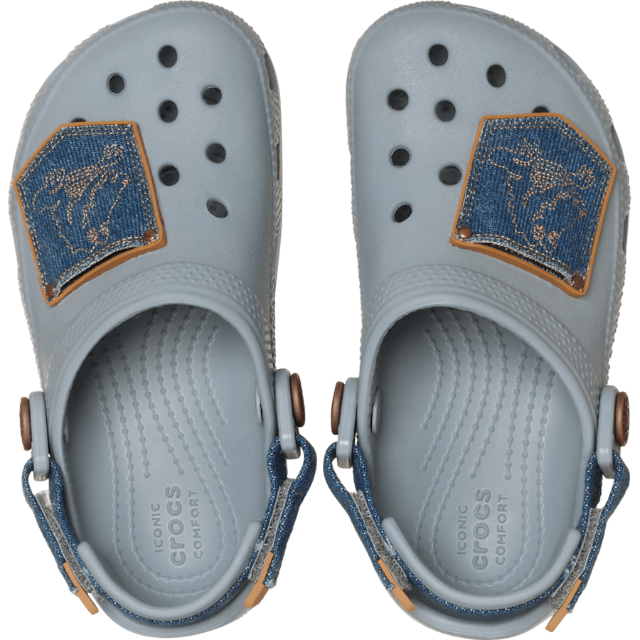 Crocs Toddler Classic Denim Adjustable Backstrap Clog Kids
