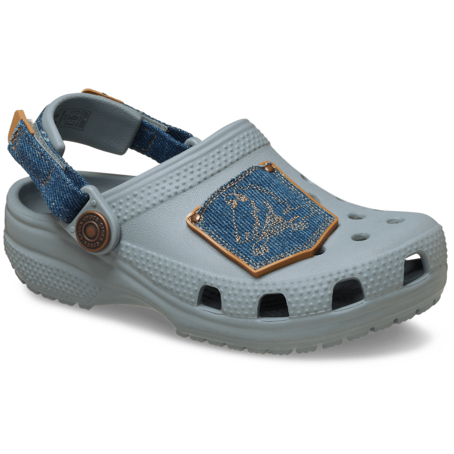 Crocs Toddler Classic Denim Adjustable Backstrap Clog Kids