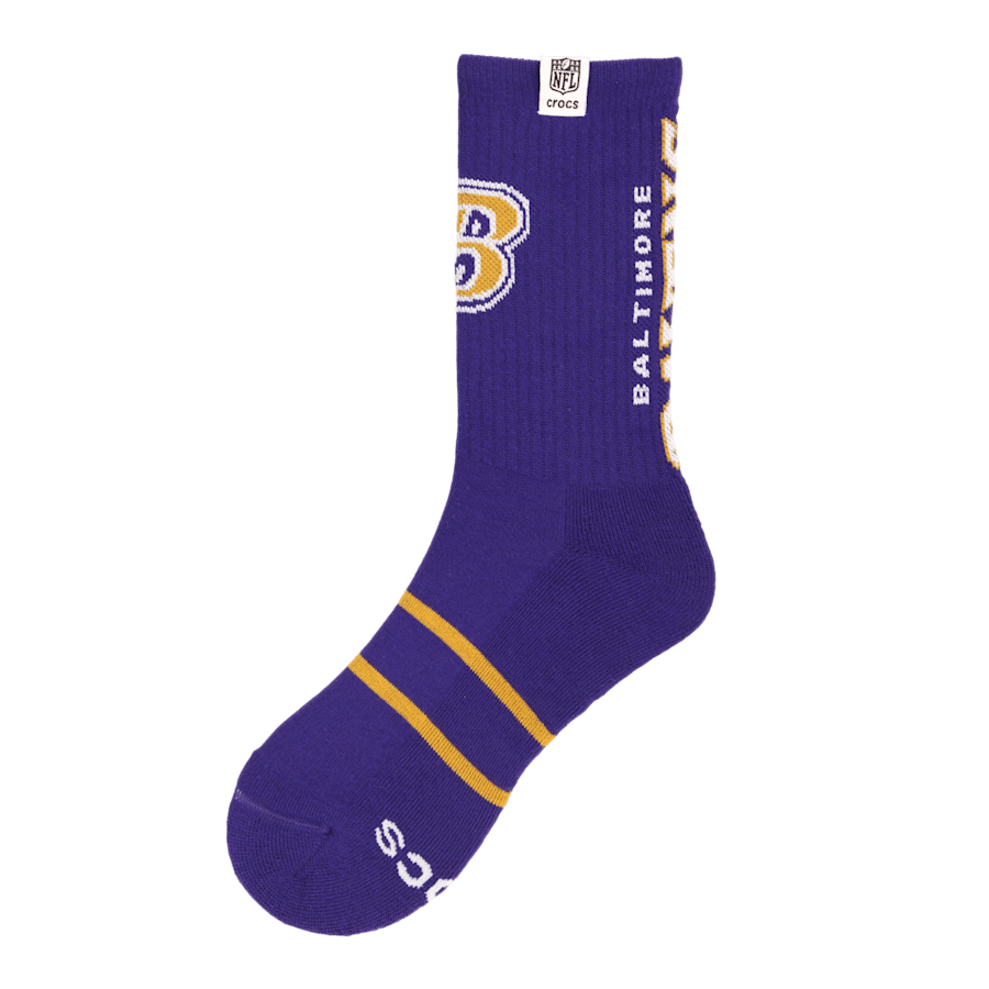 Crocs NFL Baltimore Ravens Crocs Socks Men