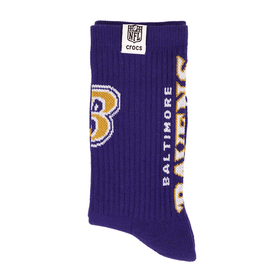 Crocs NFL Baltimore Ravens Crocs Socks Men