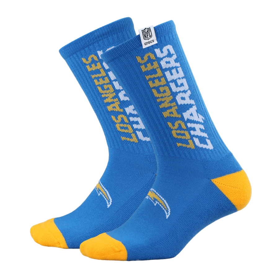Crocs NFL Los Angeles Chargers Crocs Socks Men