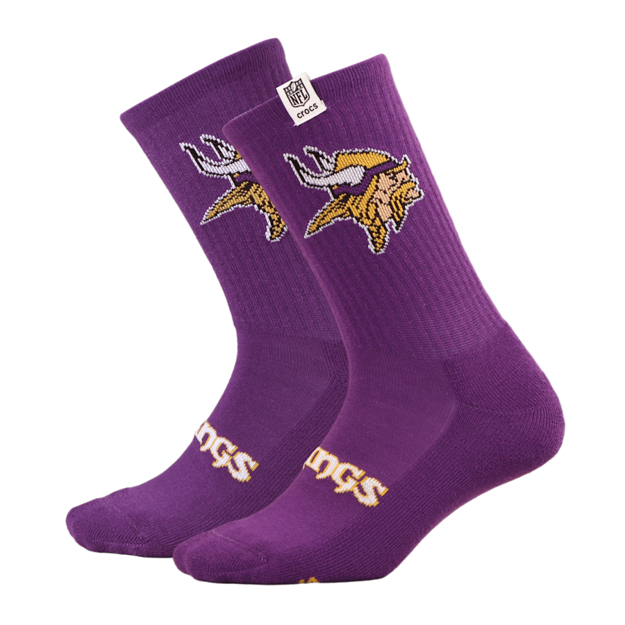 Crocs NFL Minnesota Vikings Crocs Socks Men