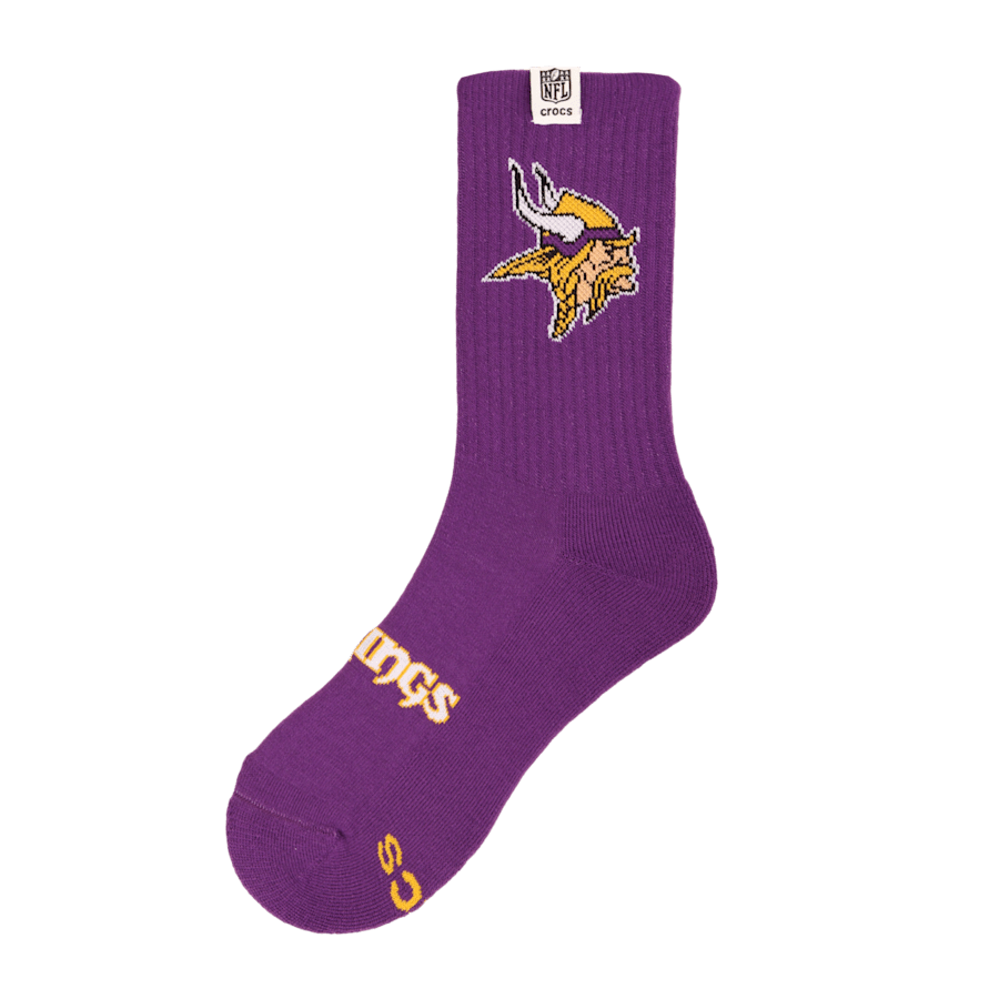 Crocs NFL Minnesota Vikings Crocs Socks Men