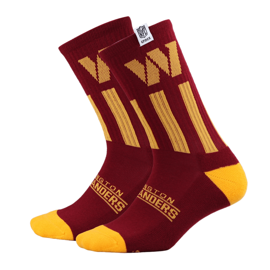 Crocs NFL Washington Commanders Crocs Socks Men