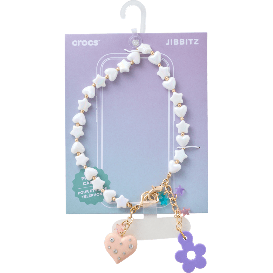 Crocs Beaded Heart Flower Phone Wristlet Women|Kids