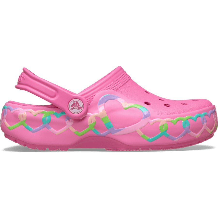 Crocs Kids' Classic Heart Lights Clog Kids
