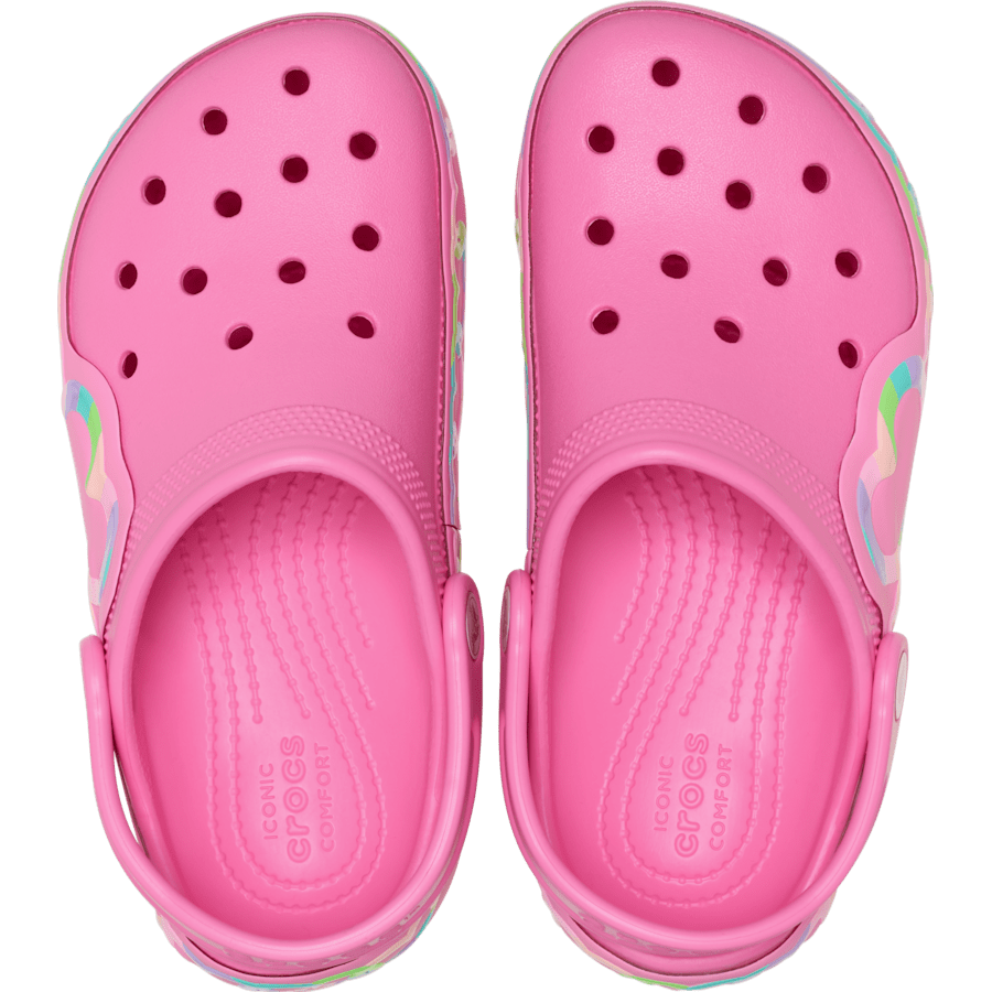 Crocs Kids' Classic Heart Lights Clog Kids