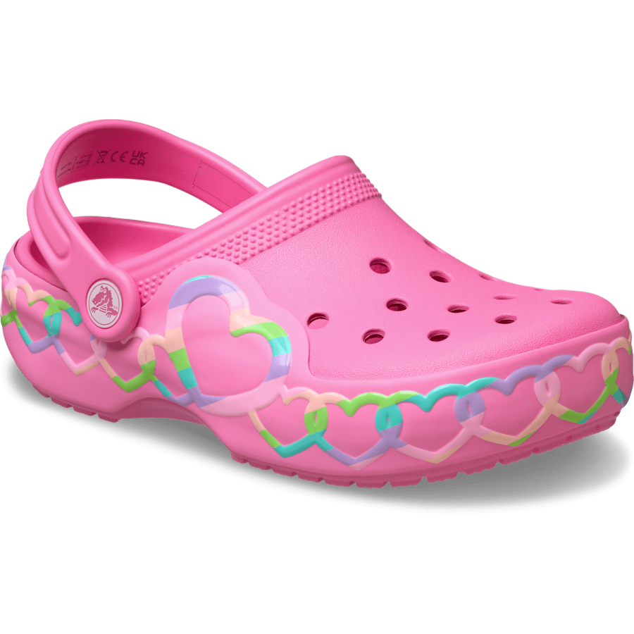 Crocs Kids' Classic Heart Lights Clog Kids