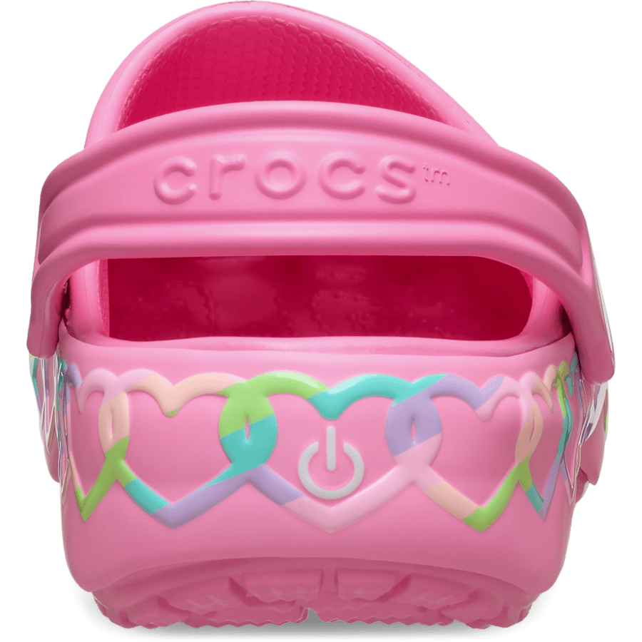 Crocs Kids' Classic Heart Lights Clog Kids
