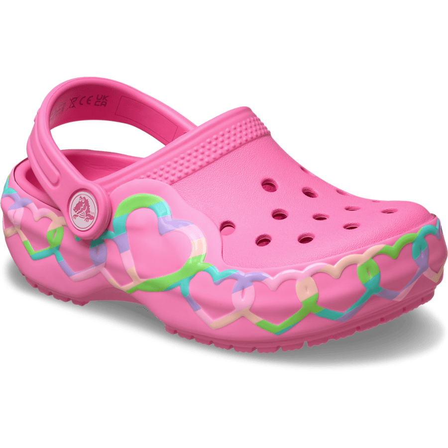 Crocs Toddler Classic Heart Lights Clog Kids