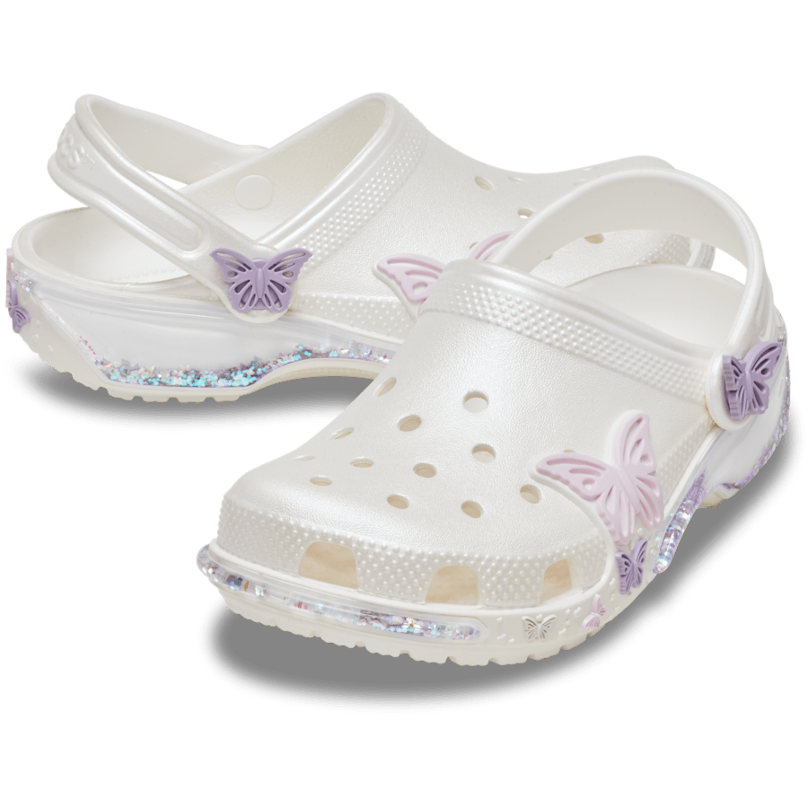 Crocs Toddler Classic Butterfly Sparkle Shaker Clog Kids