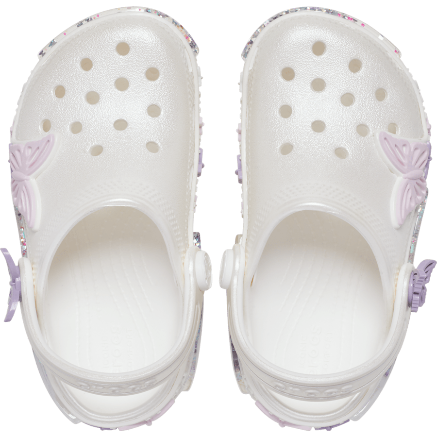Crocs Toddler Classic Butterfly Sparkle Shaker Clog Kids