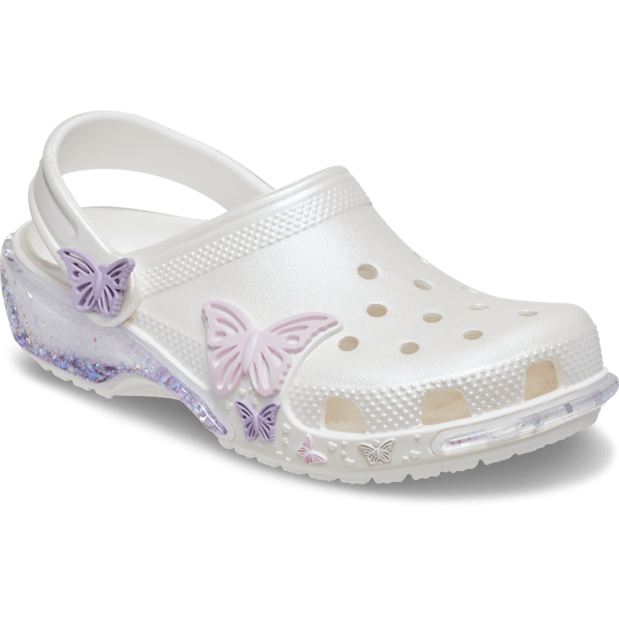 Crocs Toddler Classic Butterfly Sparkle Shaker Clog Kids