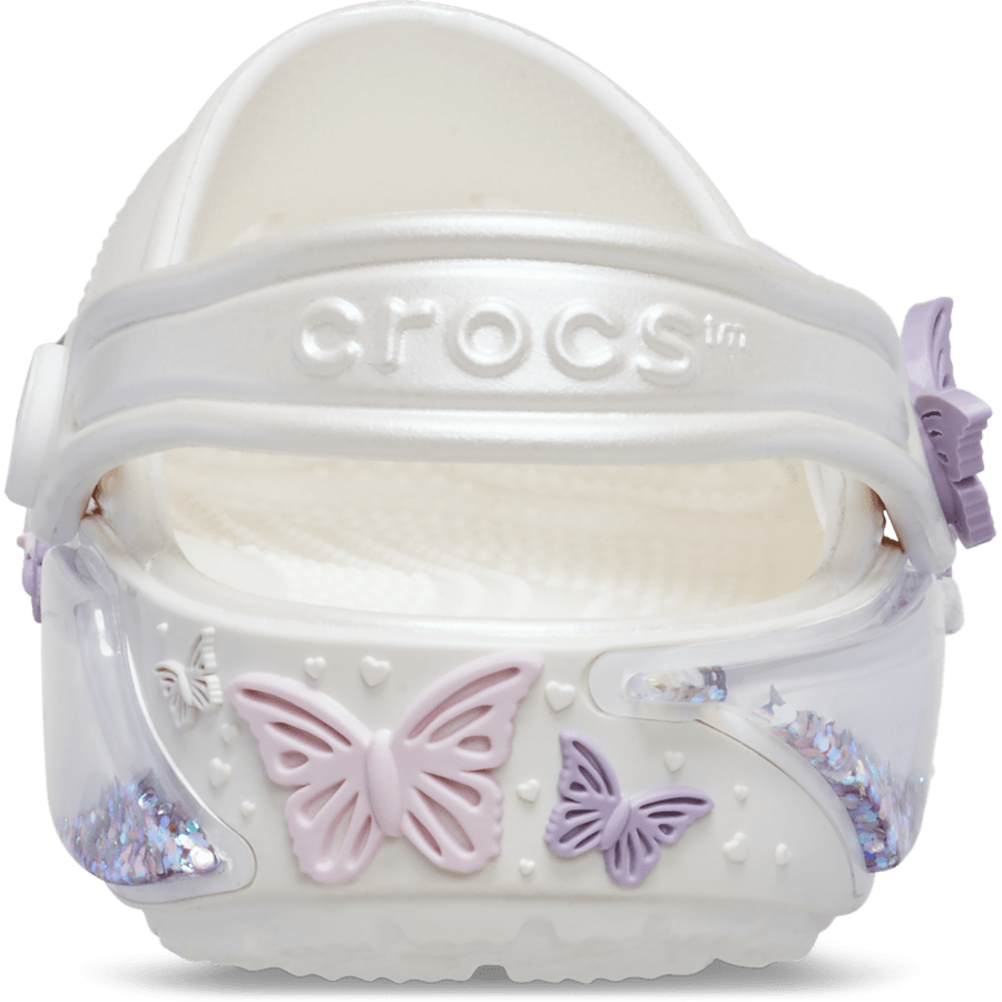Crocs Toddler Classic Butterfly Sparkle Shaker Clog Kids